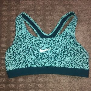 green leopard Nike sports bra